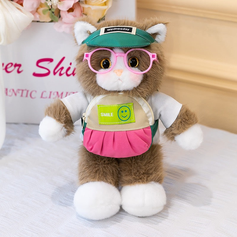 Cartoon Kitty Plush Charm
