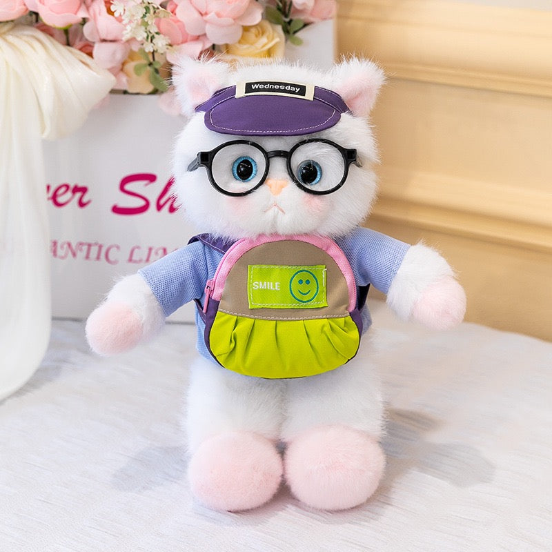 Cartoon Kitty Plush Charm