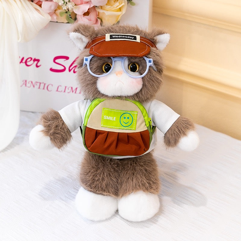Cartoon Kitty Plush Charm