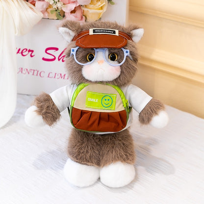 Cartoon Kitty Plush Charm