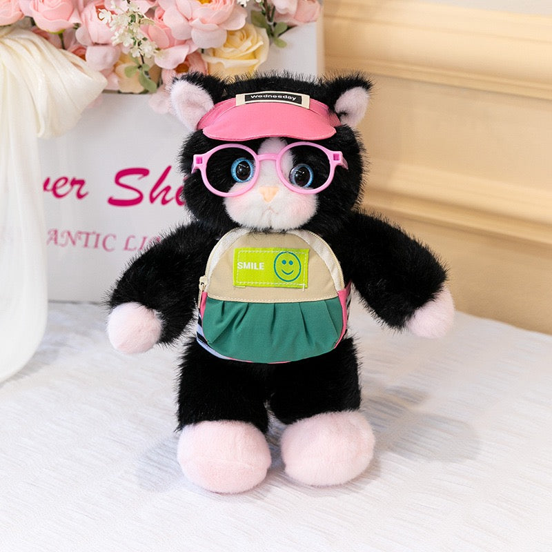 Cartoon Kitty Plush Charm