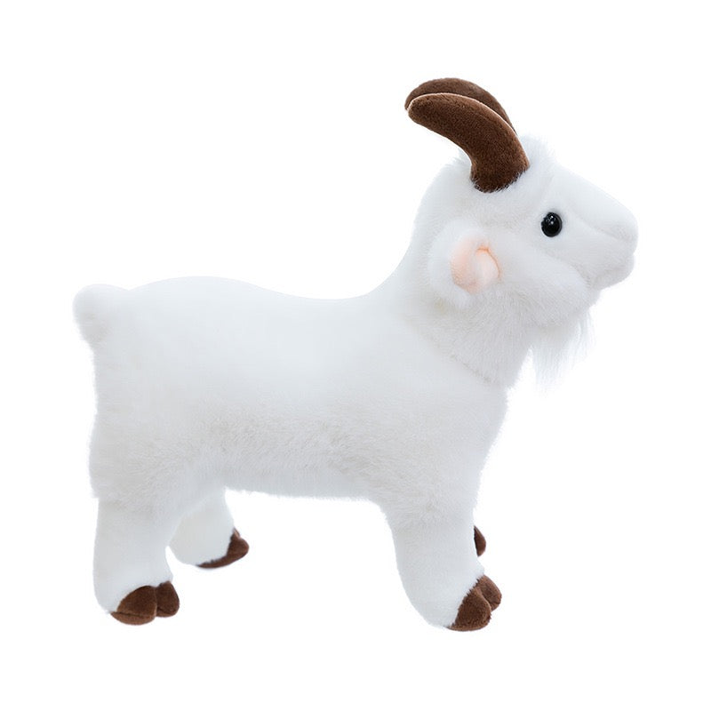 Mini Mountain Goat Plush Decor