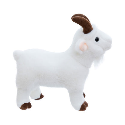 Mini Mountain Goat Plush Decor