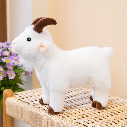 Mini Mountain Goat Plush Decor