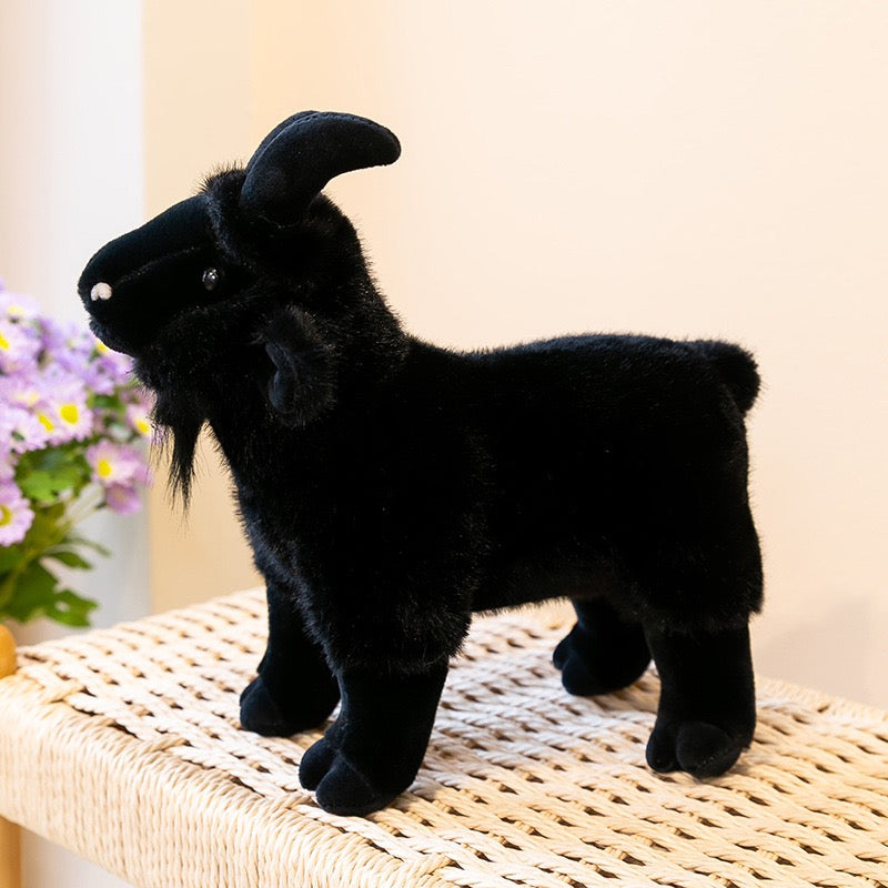 Mini Mountain Goat Plush Decor