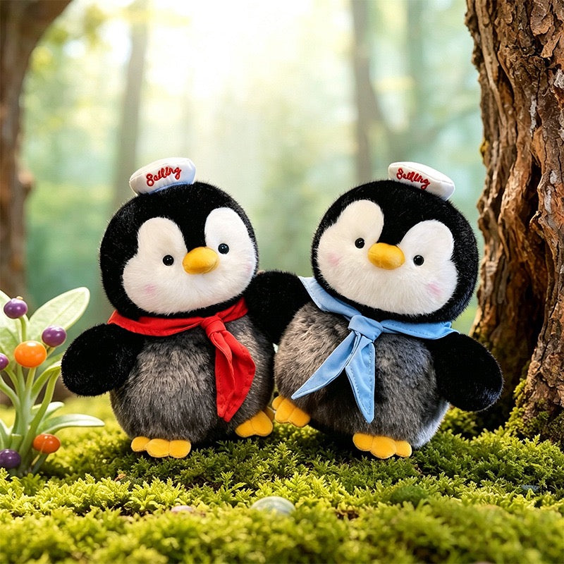 Blue Penguin Toss Plush