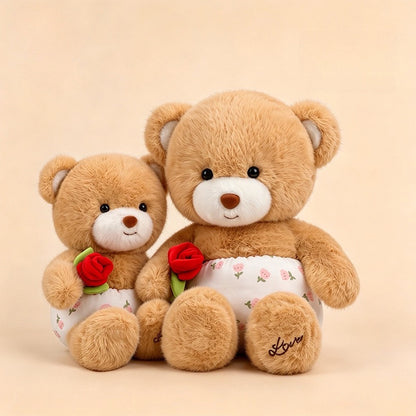 Rose Teddy Cuddle Cushion