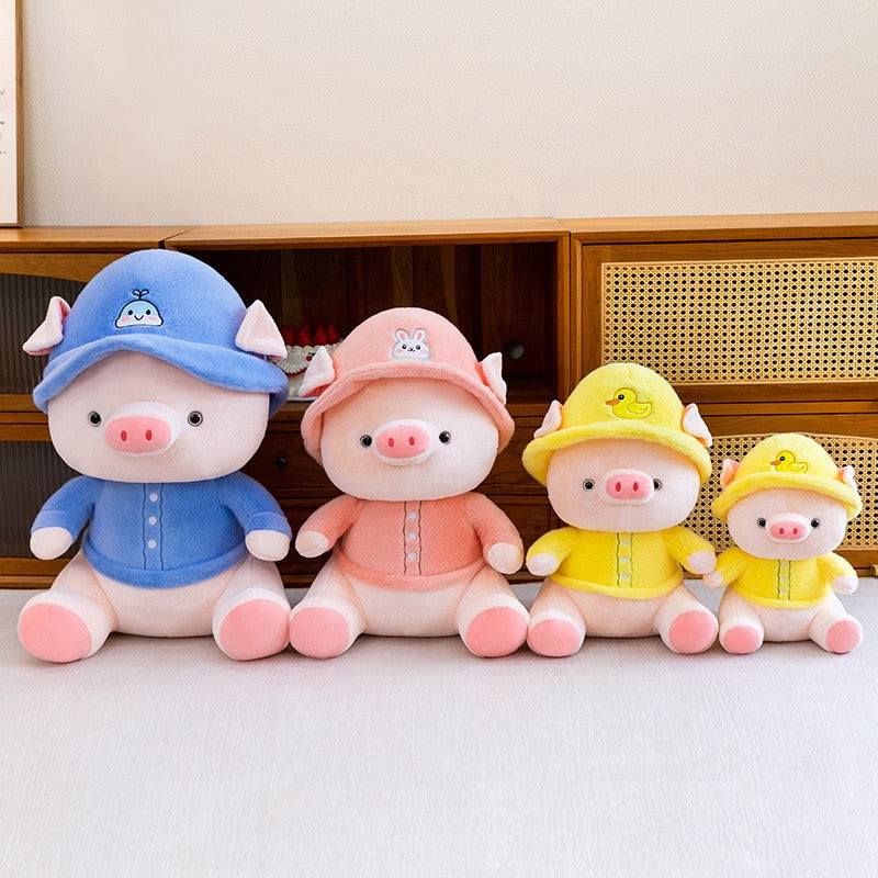 Colourful Piggy Cuddle Pillow