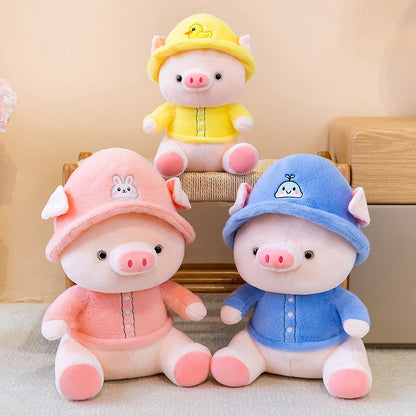Colourful Piggy Cuddle Pillow