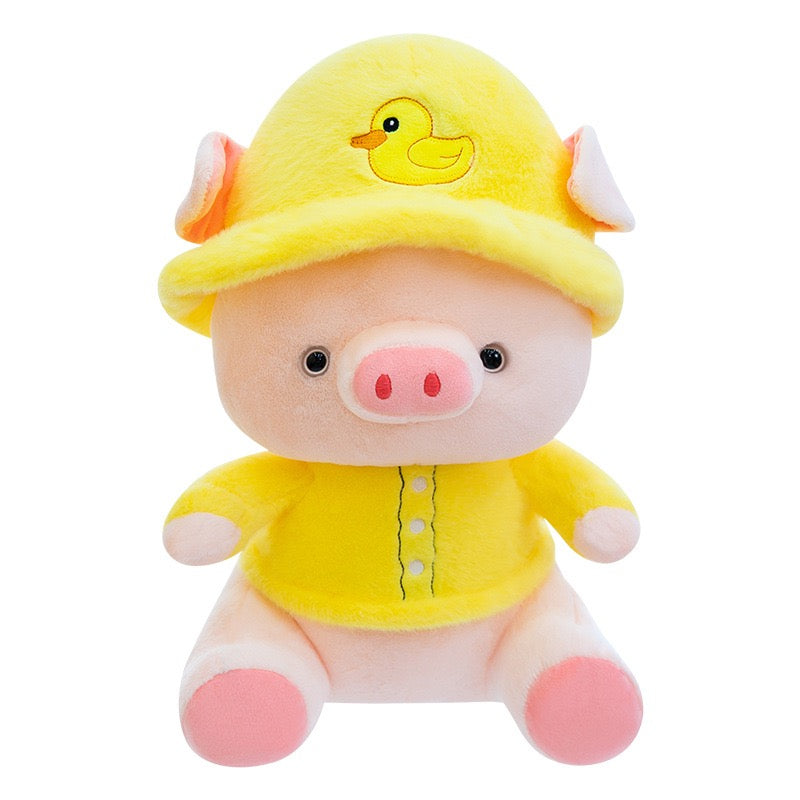 Colourful Piggy Cuddle Pillow