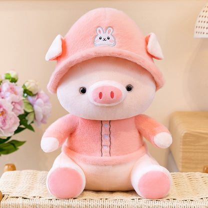 Colourful Piggy Cuddle Pillow