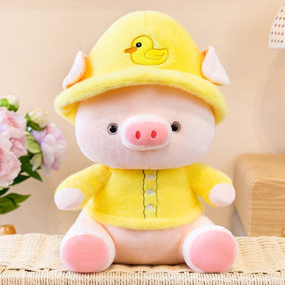 Colourful Piggy Cuddle Pillow