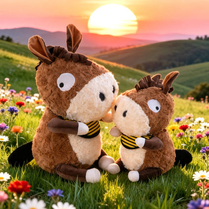 Abstract Silly Donkey Plush