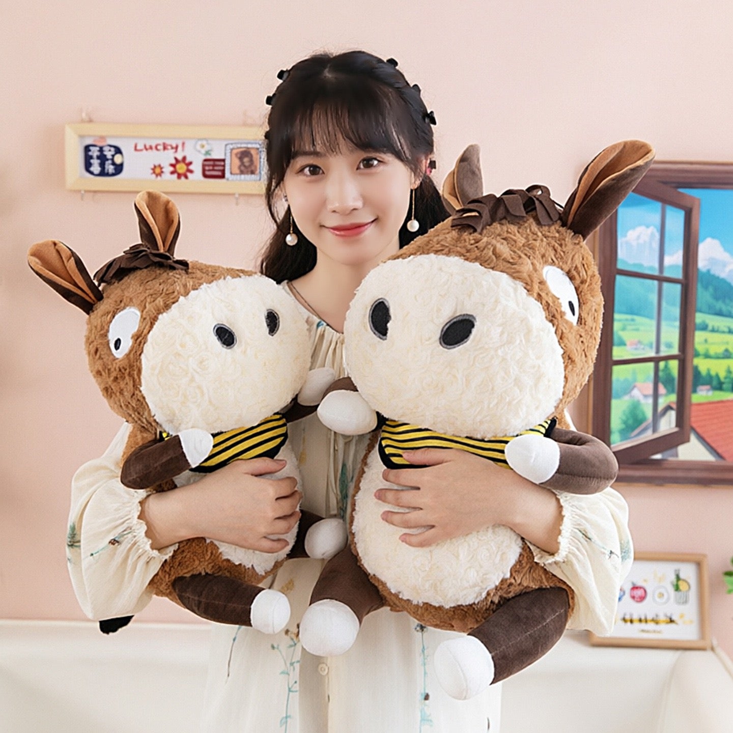 Abstract Silly Donkey Plush