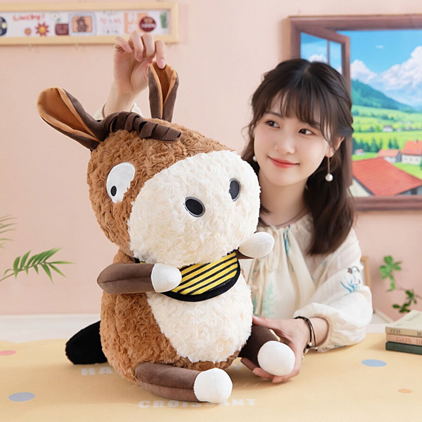 Abstract Silly Donkey Plush
