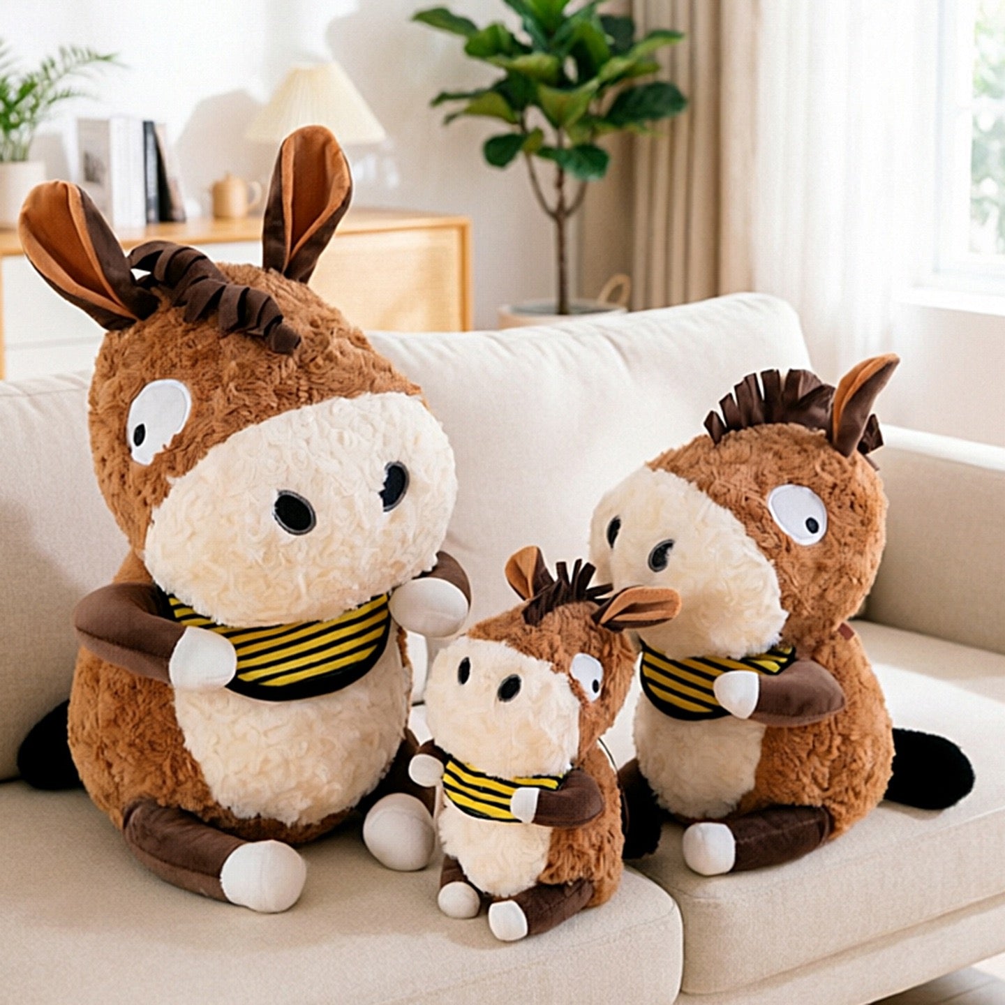 Abstract Silly Donkey Plush