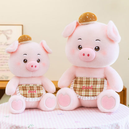Chubby Pastry Chef Pig Plush