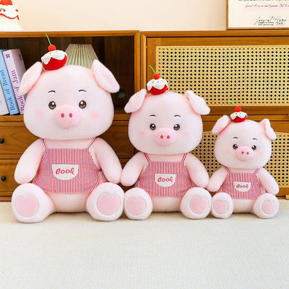 Chubby Pastry Chef Pig Plush