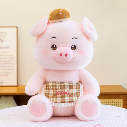 Chubby Pastry Chef Pig Plush