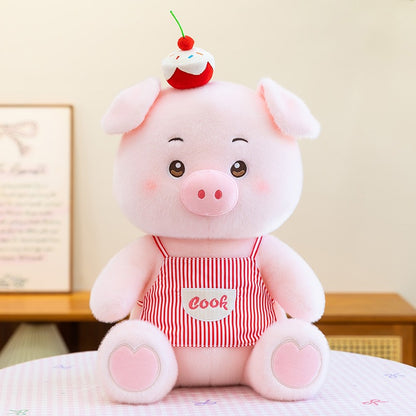 Chubby Pastry Chef Pig Plush