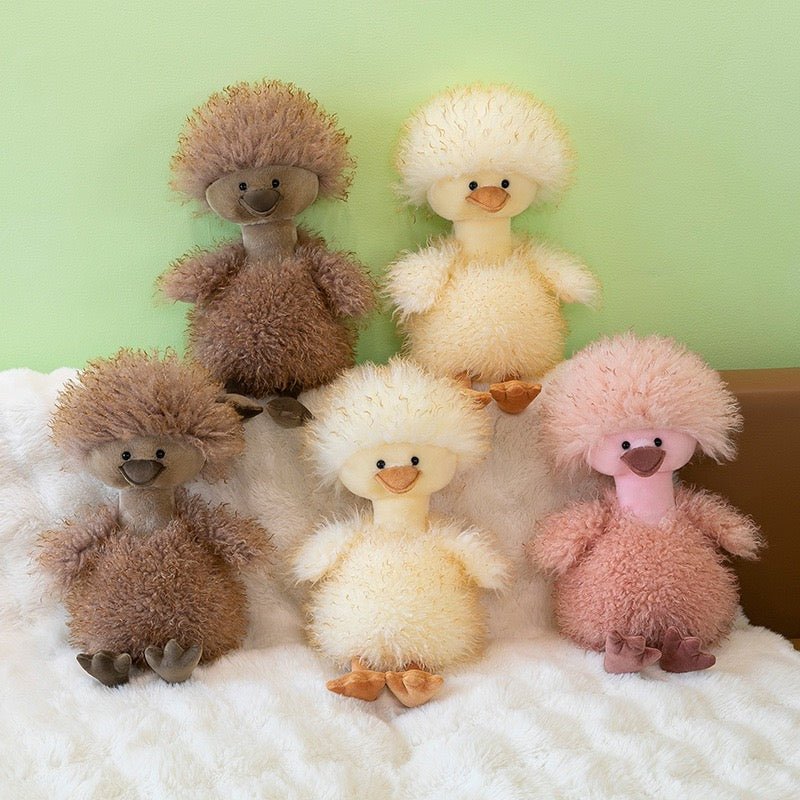 Curly Long-Haired Viral Duck Plush