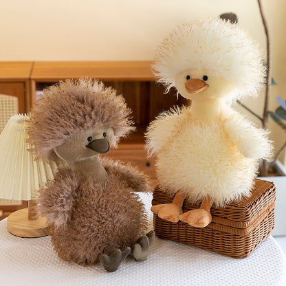 Curly Long-Haired Viral Duck Plush