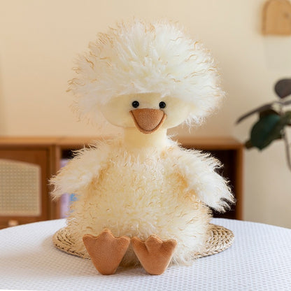 Curly Long-Haired Viral Duck Plush