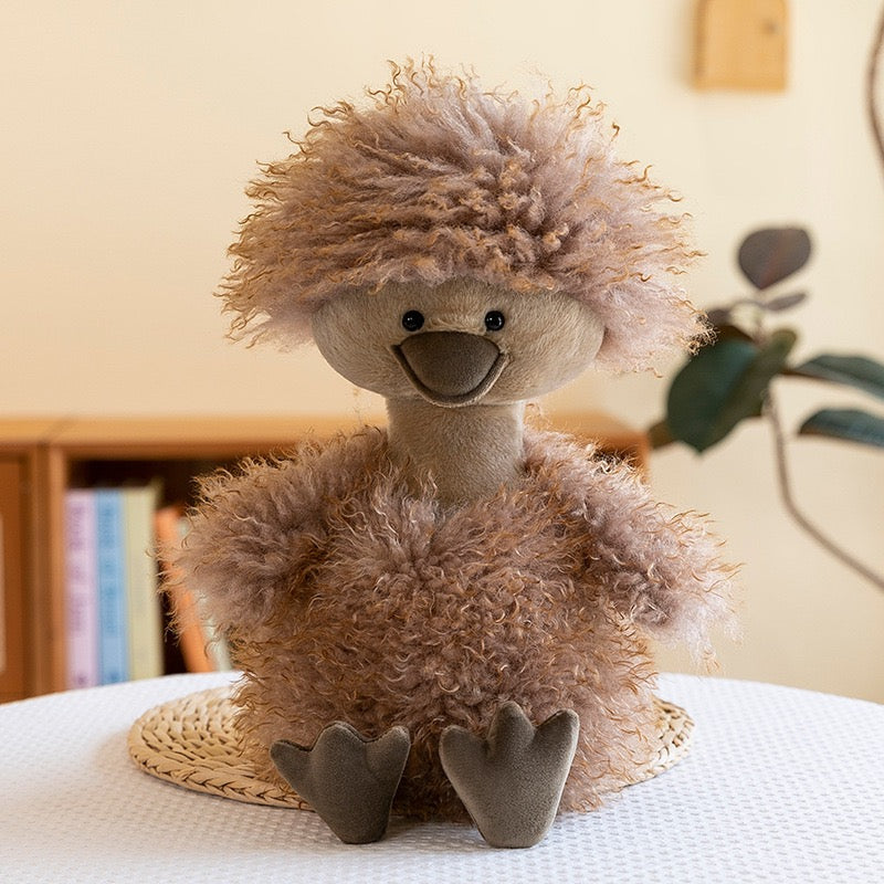 Curly Long-Haired Viral Duck Plush