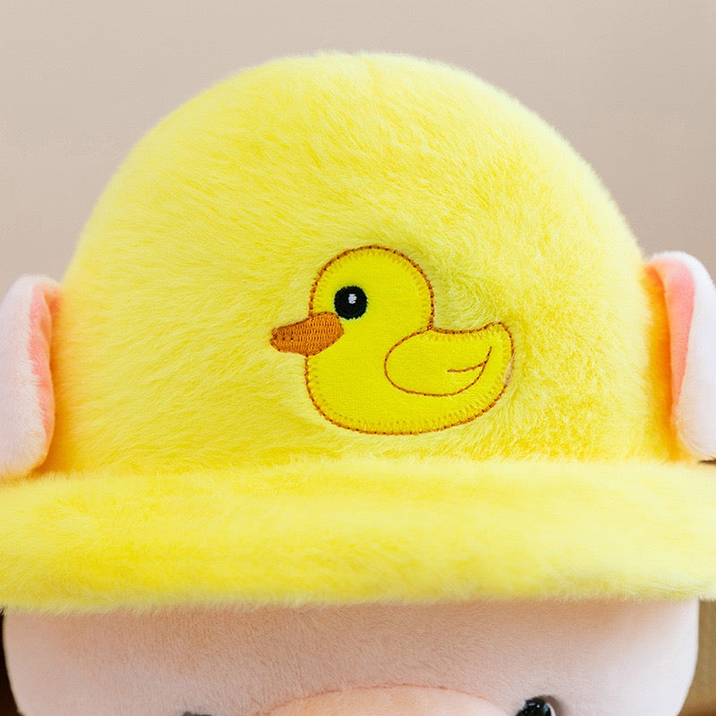 Colourful Sleepy Piggy Cuddle Plush