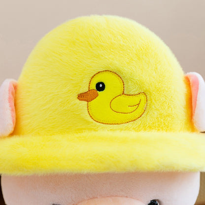Colourful Sleepy Piggy Cuddle Plush