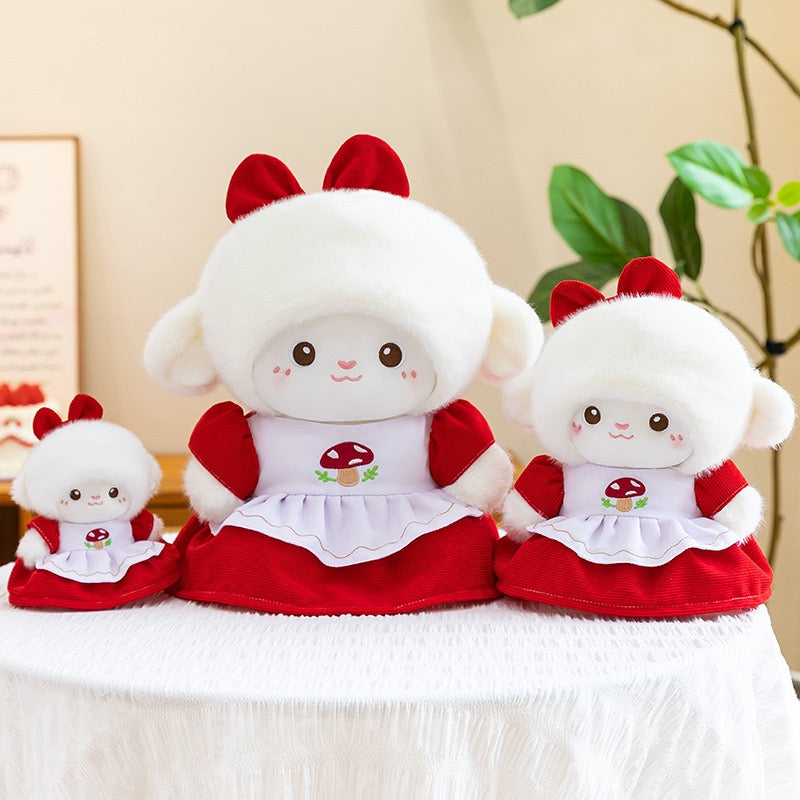 Mushroom Hat Cottage Sheep Plush