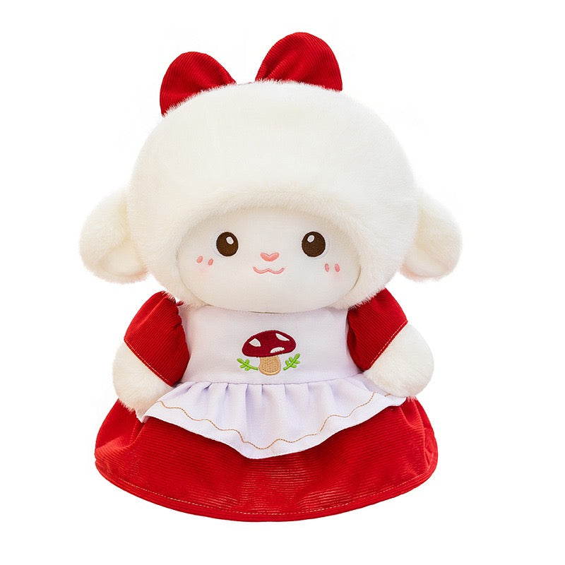 Mushroom Hat Cottage Sheep Plush