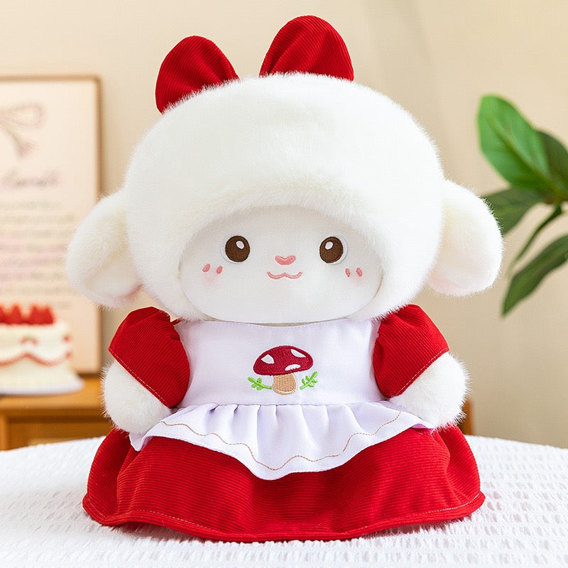 Mushroom Hat Cottage Sheep Plush