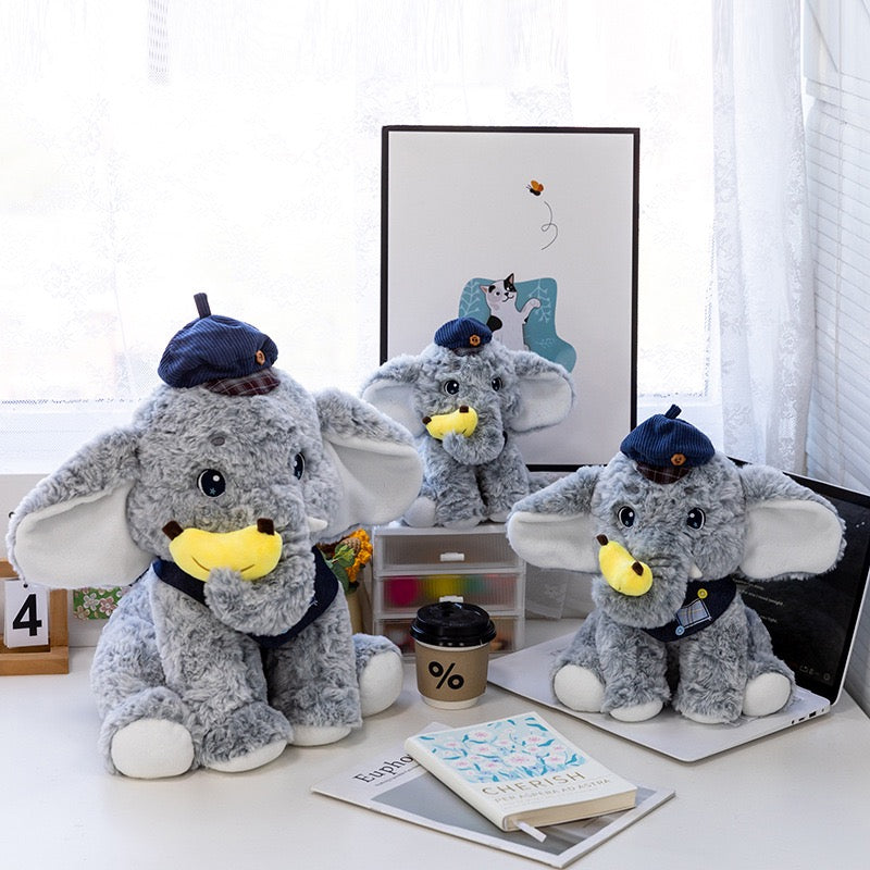 Elephant Fruit Snack Buddy Plush