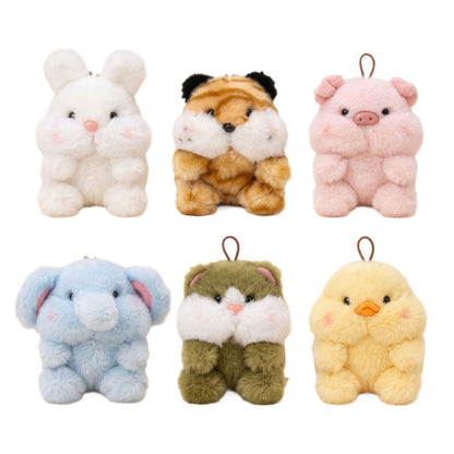 Viral Wooden Fish Piggy and Elephant Bag Charm
