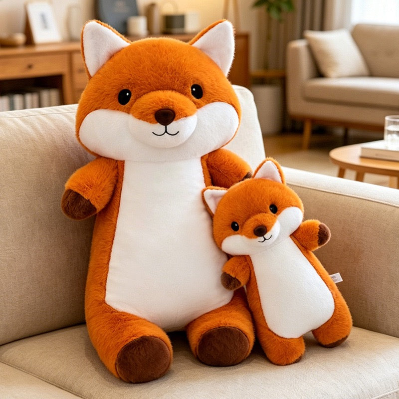 Raccoon and Fox Comfort Cuddle Plush