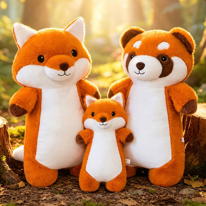 Raccoon and Fox Comfort Cuddle Plush