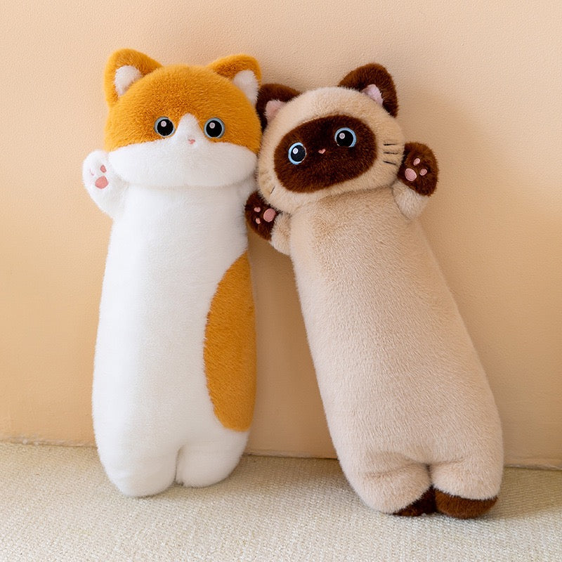 Stretchy Sleepy Kitty Cuddle Pillow