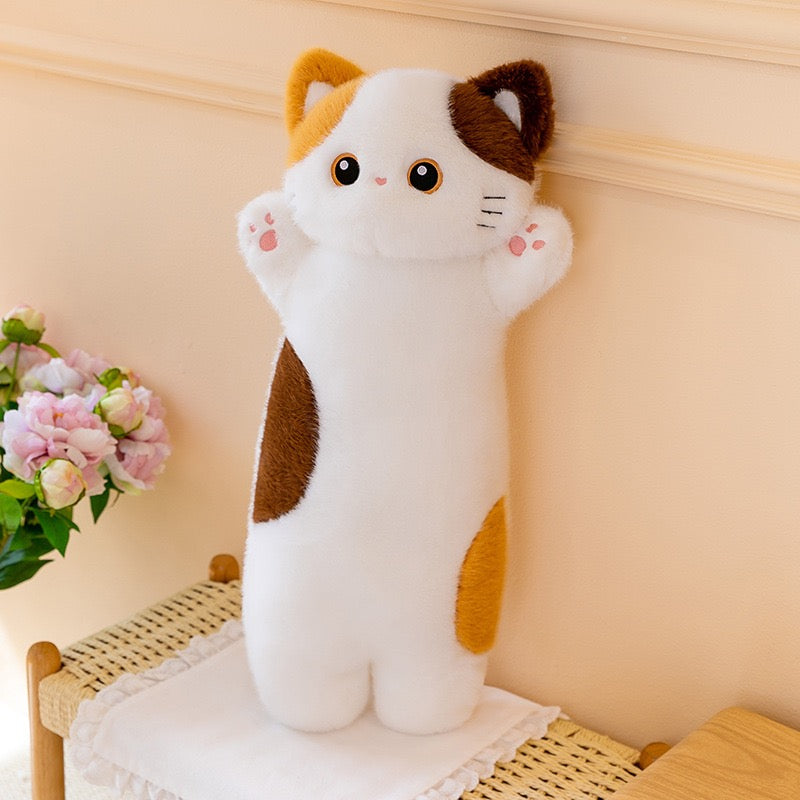 Stretchy Sleepy Kitty Cuddle Pillow