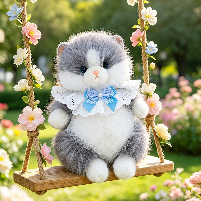 Realistic Ragdoll Kitty Cuddle Plush