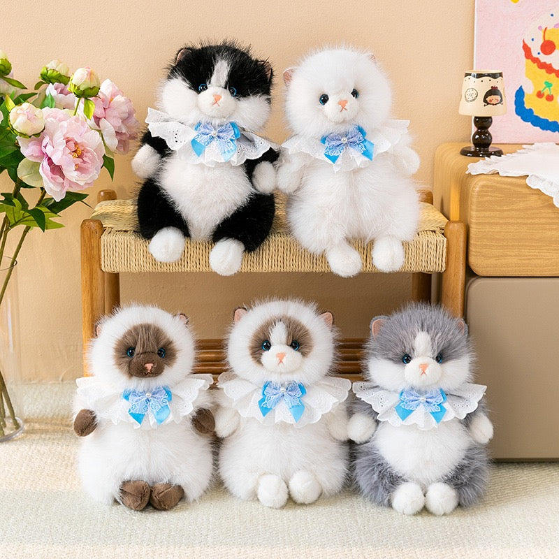 Realistic Ragdoll Kitty Cuddle Plush