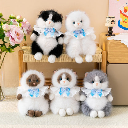 Realistic Ragdoll Kitty Cuddle Plush