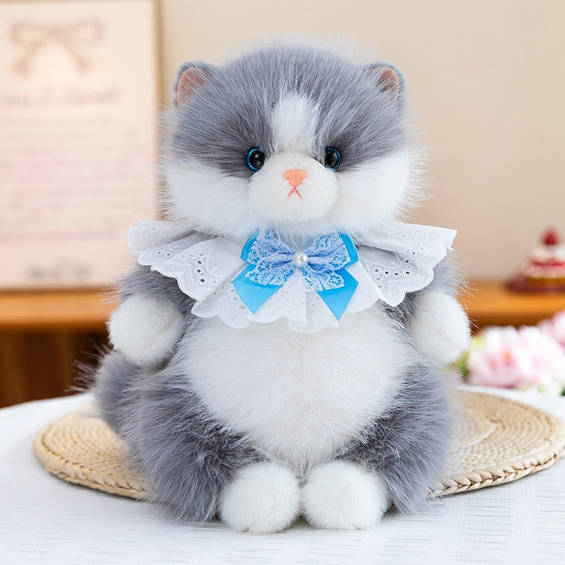 Realistic Ragdoll Kitty Cuddle Plush