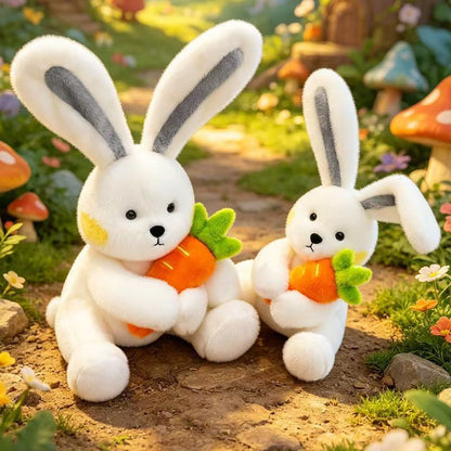 Long-Eared Carrot Bunny Cuddle Plush