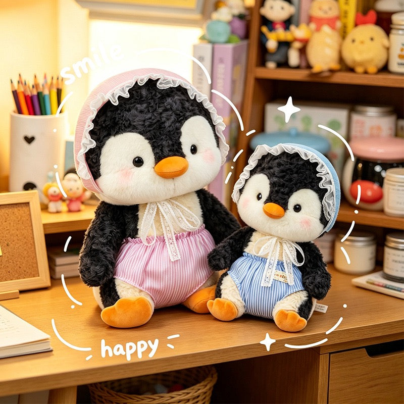 Cute Sleepy Penguin Cuddle Plush