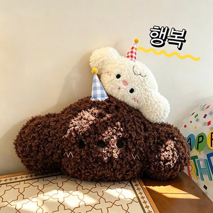 Soft Teddy Pup Sofa Cushion