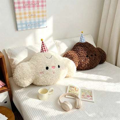 Soft Teddy Pup Sofa Cushion