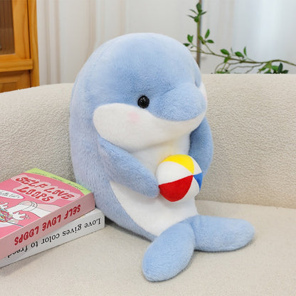 Cute Seal and Dolphin Cuddle Plush
