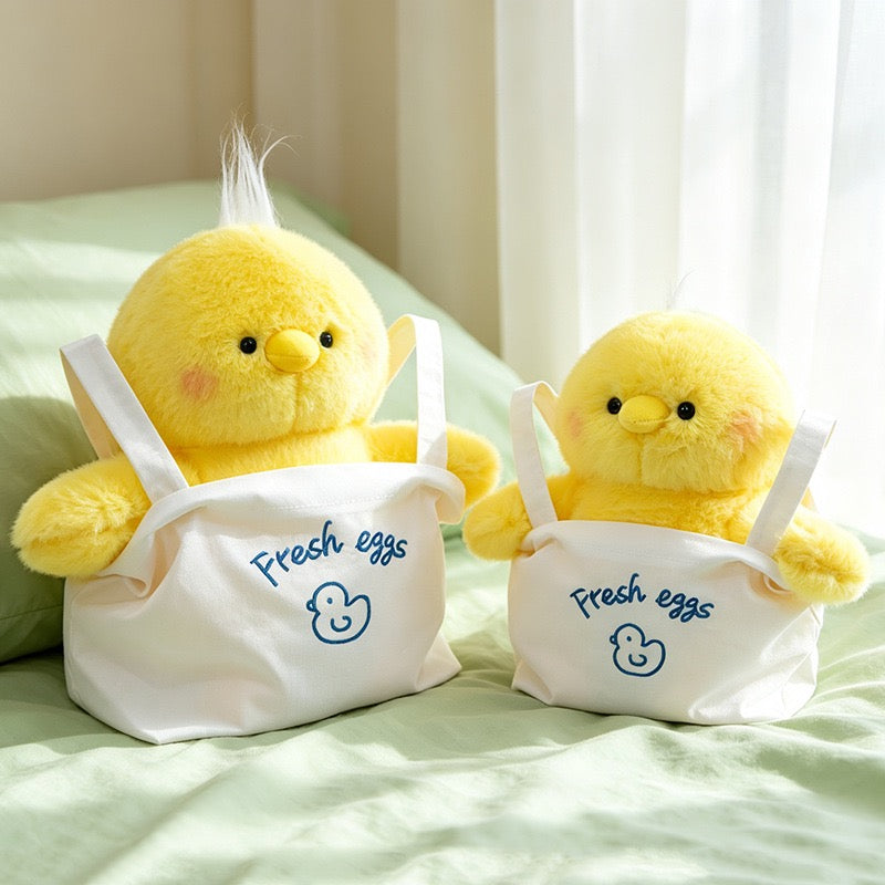 Chubby Eggshell Chick Cuddle Plush