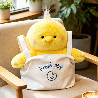 Chubby Eggshell Chick Cuddle Plush